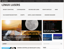 Tablet Screenshot of linuxlusers.com